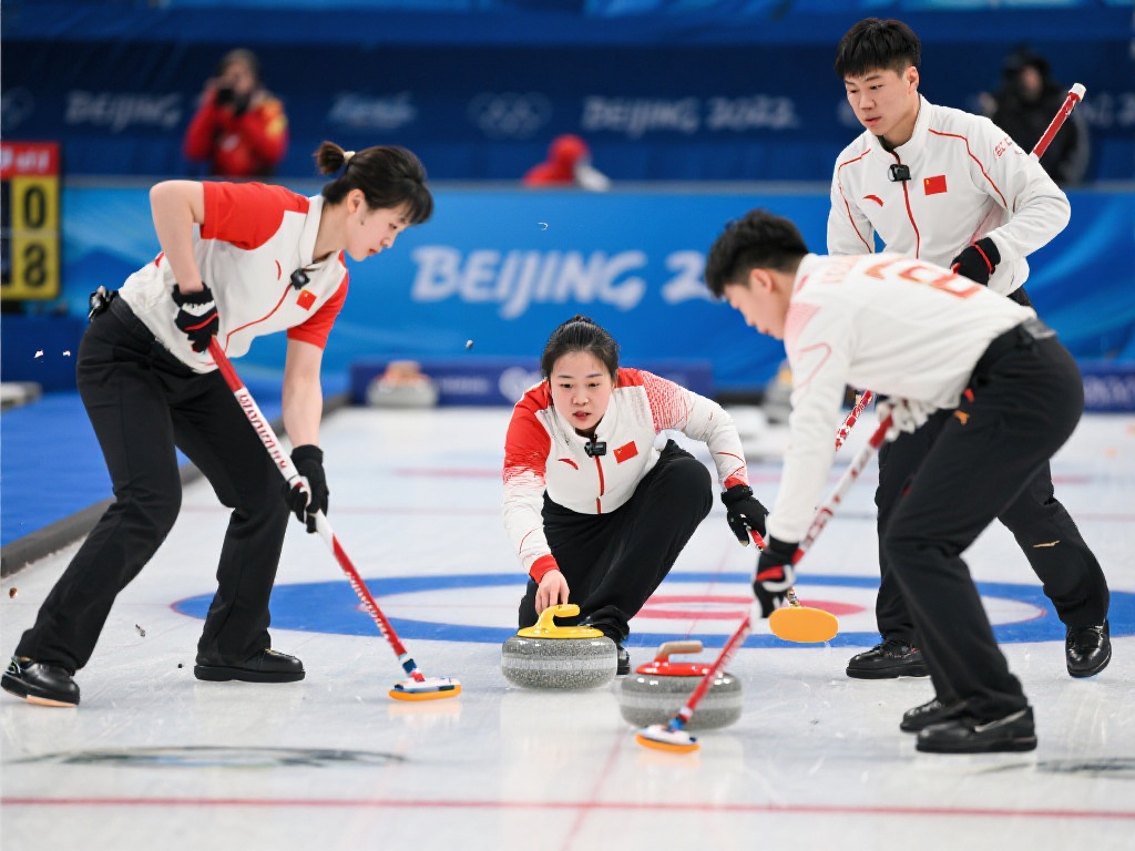 冰壶混双世锦赛:中国队一日两败遗憾连失两场 从比赛具体内容来看,中国冰壶队在开局阶段