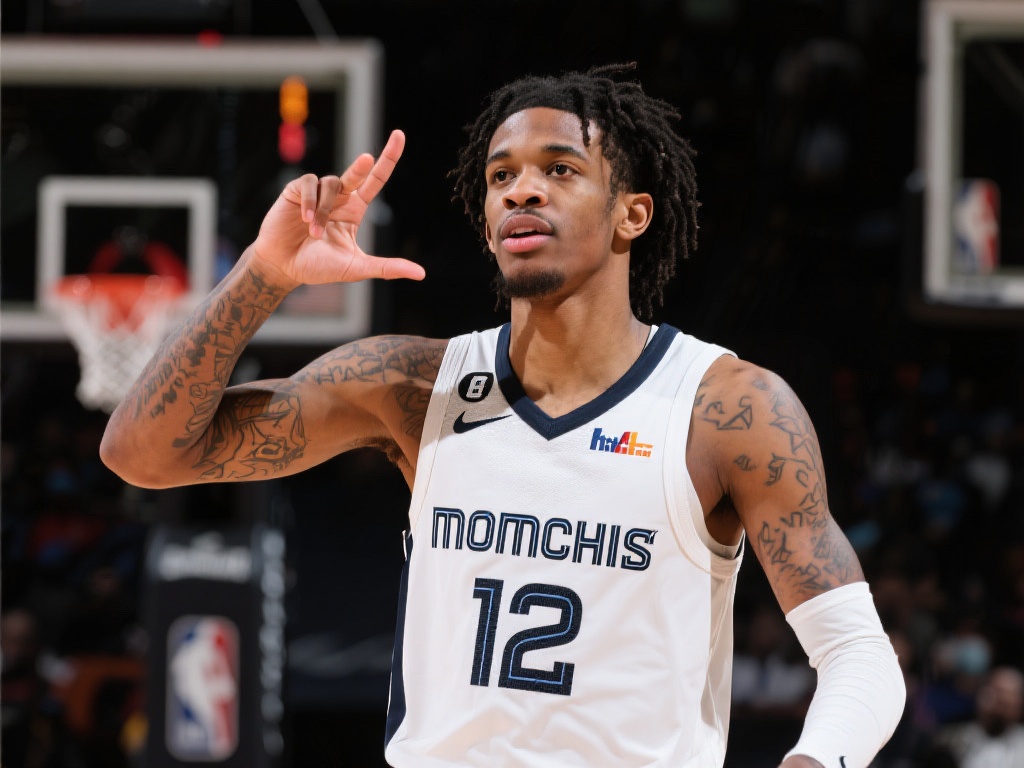 篮球巨星莫兰特的场上表现一直备受关注，但