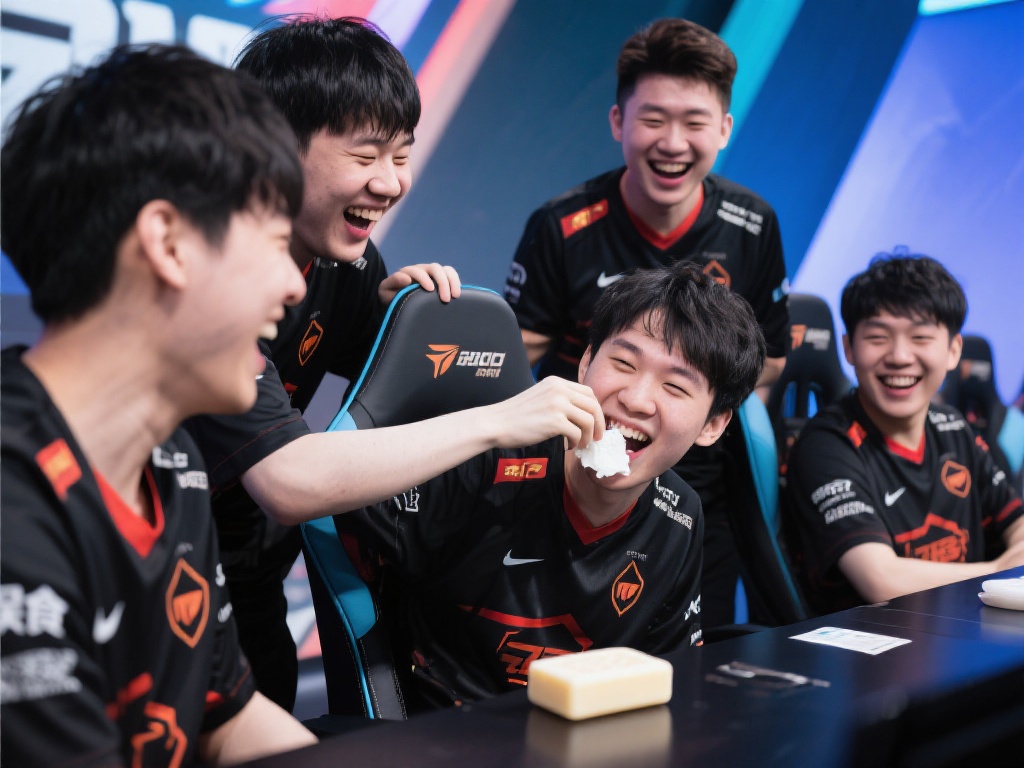 肥皂大战糖糖！T1选手小游戏爆笑上演险吃肥皂